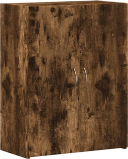 vidaXL - Archiefkast - 60x32x77,5 - cm - bewerkt - hout - gerookt - eikenkleurig