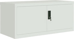 vidaXL - Archiefkast - 90x40x40 - cm - staal - lichtgrijs