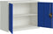 vidaXL - Archiefkast - 90x40x70 - cm - staal - lichtgrijs - en - blauw