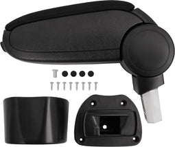 vidaXL - Armsteun - 14,5x31,5x(30-48) - cm - ABS - zwart