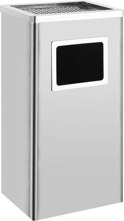 vidaXL - Asbak/prullenbak - Hotel - 45 - L - roestvrij - staal