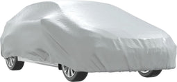 vidaXL - Autohoes - voor - sedan - met - gespriemen - L - volledig - zilverkleurig