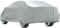 vidaXL - Autohoes - voor - sedan - met - gespriemen - L - volledig - zilverkleurig