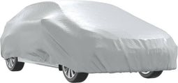 vidaXL - Autohoes - voor - sedan - met - gespriemen - M - volledig - zilverkleurig