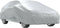 vidaXL - Autohoes - voor - sedan - met - gespriemen - M - volledig - zilverkleurig