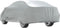 vidaXL - Autohoes - voor - sedan - met - gespriemen - M - volledig - zilverkleurig
