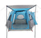 vidaXL - Autotent - 4-persoons - waterdicht - blauw