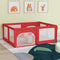 vidaXL - Babybox - met - 2 - deuren - oxford - stof - rood