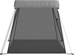 vidaXL - Babybox - met - matras - linnen - marineblauw