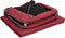 vidaXL - Babybox - met - matras - linnen - rood