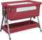vidaXL - Babybox - met - matras - linnen - rood