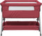 vidaXL - Babybox - met - matras - linnen - rood
