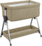 vidaXL - Babybox - met - matras - linnen - taupe