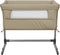 vidaXL - Babybox - met - matras - linnen - taupe