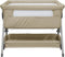 vidaXL - Babybox - met - matras - linnen - taupe