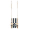 vidaXL - Babyschommel - met - veiligheidsgordel - katoen - hout - blauw