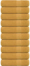 vidaXL - Badhanddoeken - 10 - st - 100x150 - cm - 360 - g/m² - 100% - katoen - goudkleurig