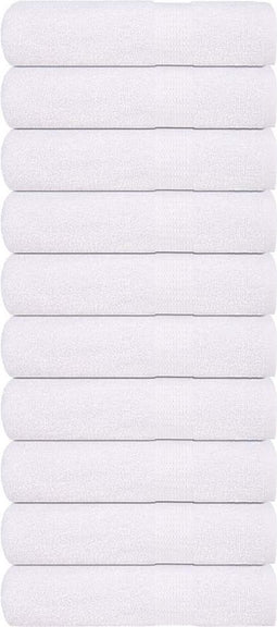 vidaXL - Badhanddoeken - 10 - st - 100x150 - cm - 360 - g/m² - 100% - katoen - wit