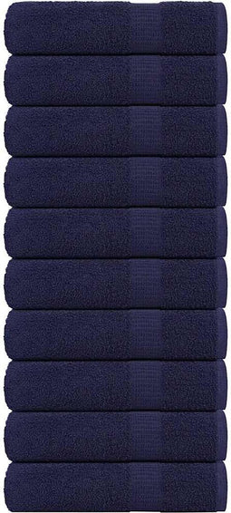 vidaXL - Badhanddoeken - 10 - st - 100x150 - cm - 360 - g/m² - 100% - katoen - marineblauw