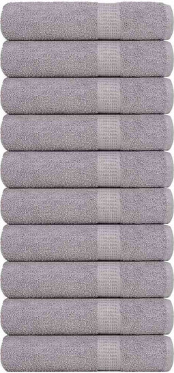 vidaXL - Badhanddoeken - 10 - st - 100x150cm - 360 - g/m² - 100% - katoen - grijs