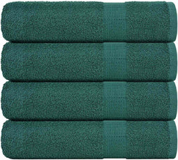 vidaXL - Badhanddoeken - 4 - st - 100x150 - cm - 360 - g/m² - 100% - katoen - groen