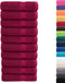 vidaXL - Badhanddoeken - SOLUND - 10 - st - 600 - g/m² - 100x150 - cm - bordeaux