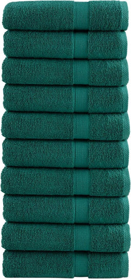 vidaXL - Badhanddoeken - SOLUND - 10 - st - 600 - g/m² - 70x140 - cm - groen