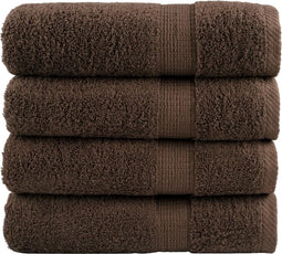 vidaXL - Badhanddoeken - SOLUND - 4 - st - 600 - g/m² - 70x140 - cm - bruin