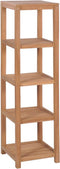 vidaXL - Badkamer - opbergrek - 4-laags - 42x42x165 - cm - massief - teakhout