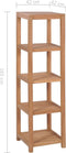 vidaXL - Badkamer - opbergrek - 4-laags - 42x42x165 - cm - massief - teakhout