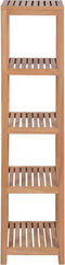 vidaXL - Badkamer - opbergrek - 4-laags - 42x42x165 - cm - massief - teakhout