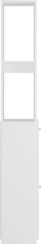 vidaXL - Badkamerkast - 25x26,5x170 - cm - bewerkt - hout - wit