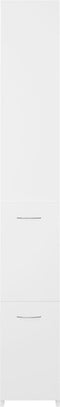 vidaXL - Badkamerkast - 25x26,5x170 - cm - bewerkt - hout - wit