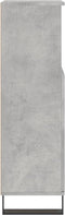 vidaXL - Badkamerkast - 30x30x100 - cm - bewerkt - hout - betongrijs