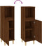 vidaXL - Badkamerkast - 30x30x100 - cm - bewerkt - hout - bruin - eikenkleur