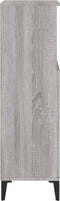 vidaXL - Badkamerkast - 30x30x100 - cm - bewerkt - hout - grijs - sonoma - eikenkleur