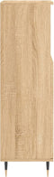 vidaXL - Badkamerkast - 30x30x100 - cm - bewerkt - hout - sonoma - eikenkleurig