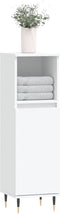 vidaXL - Badkamerkast - 30x30x100 - cm - bewerkt - hout - wit