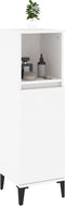 vidaXL - Badkamerkast - 30x30x100 - cm - bewerkt - hout - wit