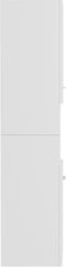 vidaXL - Badkamerkast - 30x30x130 - cm - spaanplaat - hoogglans - wit
