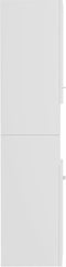 vidaXL - Badkamerkast - 30x30x130 - cm - spaanplaat - hoogglans - wit
