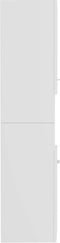 vidaXL - Badkamerkast - 30x30x130 - cm - spaanplaat - hoogglans - wit