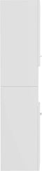 vidaXL - Badkamerkast - 30x30x130 - cm - spaanplaat - hoogglans - wit
