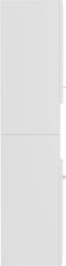 vidaXL - Badkamerkast - 30x30x130 - cm - spaanplaat - hoogglans - wit