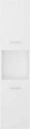 vidaXL - Badkamerkast - 30x30x130 - cm - spaanplaat - wit