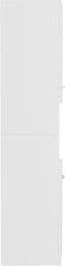 vidaXL - Badkamerkast - 30x30x130 - cm - spaanplaat - wit