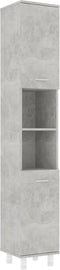 vidaXL - Badkamerkast - 30x30x179 - cm - spaanplaat - betongrijs