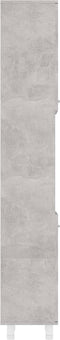 vidaXL - Badkamerkast - 30x30x179 - cm - spaanplaat - betongrijs