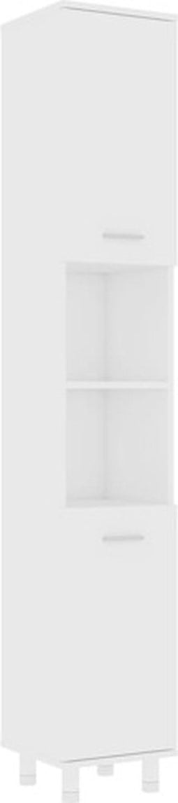 vidaXL - Badkamerkast - 30x30x179 - cm - spaanplaat - wit