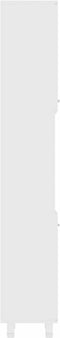 vidaXL - Badkamerkast - 30x30x179 - cm - spaanplaat - wit